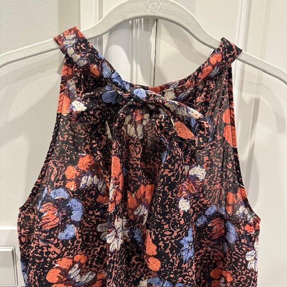 Cleobella Ryla Organic Cotton Print Sleeveless Halter Neck Top Size: XS - Picture 6 of 9